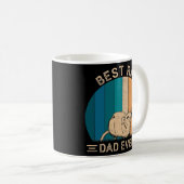 Bester Rat Vater je Retro Rat Grafischer Vater's D Kaffeetasse (VorderseiteRechts)