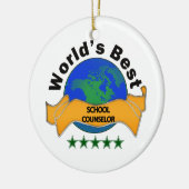 Bester Ratgeber der Welt Schul Keramik Ornament (Links)