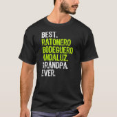 Bester Ratonero Bodeguero Andaluz Großvater je Hun T-Shirt (Vorderseite)