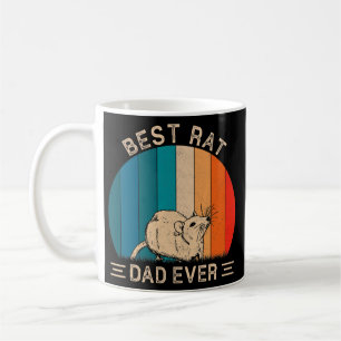 Bester Rattenvater Aller Retro-Ratten-Grafik zum V Kaffeetasse