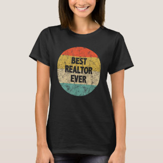 Bester Realtor je Retro Spaß Grafikprozessor T-Shirt