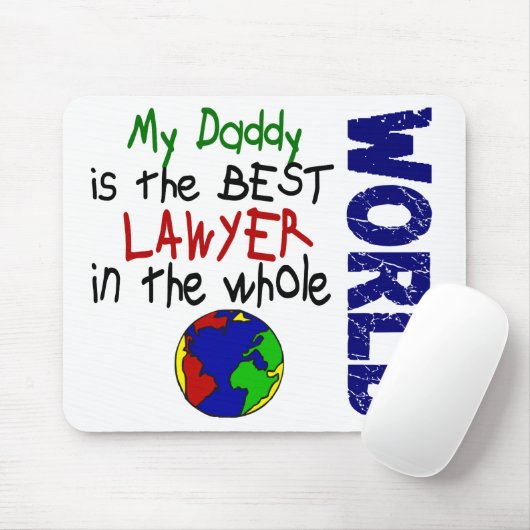 Bester Rechtsanwalt in Welt 2 (Vati) Mousepad (Mit Mouse)