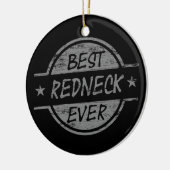 Bester Redneck überhaupt grau Keramikornament (Links)