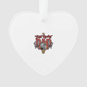 Bester Rennpapa Vintage-Reifen Vatertag Ornament