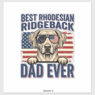 Bester Rhodesian Ridgeback-Vater Aller Zeiten Vint Aufkleber