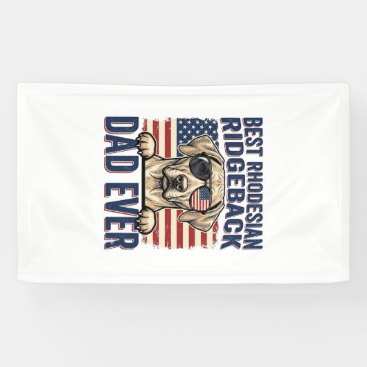 Bester Rhodesian Ridgeback-Vater aller Zeiten Vint Banner (Horizontal)