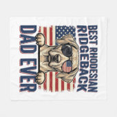 Bester Rhodesian Ridgeback-Vater aller Zeiten Vint Fleecedecke (Vorderseite (Horizontal))