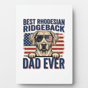 Bester Rhodesian Ridgeback-Vater Aller Zeiten Vint Fotoplatte