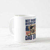 Bester Rhodesian Ridgeback-Vater Aller Zeiten Vint Kaffeetasse (Vorderseite Links)