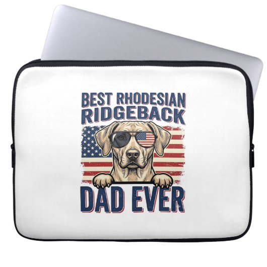 Bester Rhodesian Ridgeback-Vater Aller Zeiten Vint Laptopschutzhülle (Vorderseite)