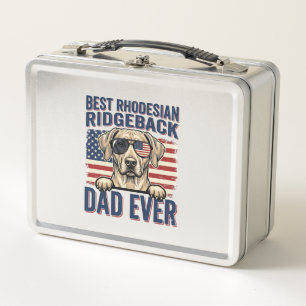 Bester Rhodesian Ridgeback-Vater aller Zeiten Vint Metall Brotdose
