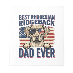 Bester Rhodesian Ridgeback-Vater Aller Zeiten Vint Notizblock