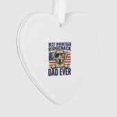 Bester Rhodesian Ridgeback-Vater Aller Zeiten Vint Ornament (Vorderseite)
