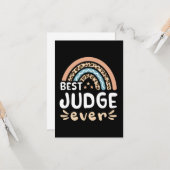 Bester Richter je Leopard Rainbow Gift Mama Karte (Vorderseite/Rückseite Beispiel)