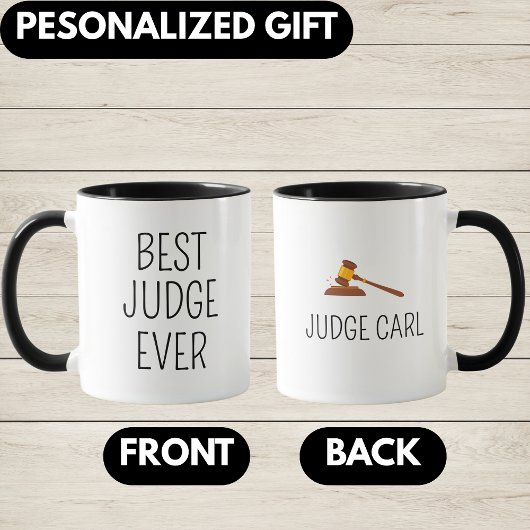 Bester Richter, Personalisiertes Richter-Geschenk, Tasse