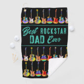 Bester Rockstar-Vater je Angebot Golfhandtuch (Insitu)