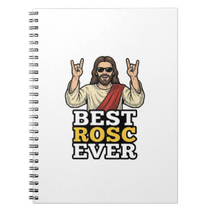 Bester Rosc Aller Zeiten Vintage Rock Hand Religiö Notizblock