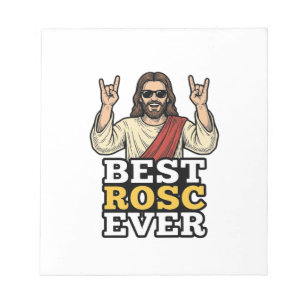 Bester Rosc Aller Zeiten Vintage Rock Hand Religiö Notizblock