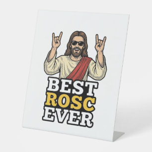 Bester Rosc Aller Zeiten Vintage Rock Hand Religiö Sockelschild