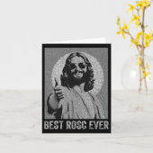 Bester Rosc je Spaß Ostern Jesus Krankenschwester Karte (Gelbe Blume)