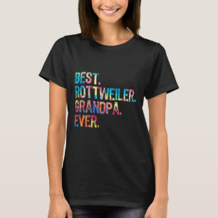 Bester Rottweiler Opa je Hund Lover Geschenk Paint T-Shirt