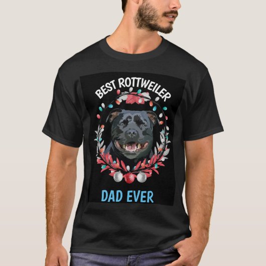 Bester Rottweiler Vater je T - Shirt (Vorderseite)