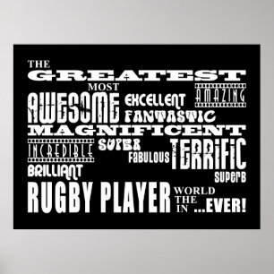 Bester Rugby-Spieler Poster