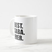 Bester Saba überhaupt jüdischer Großvater Kaffeetasse (Vorderseite Links)