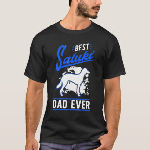 Bester Saluki-Vater Aller Zeiten Langhaariger Wind T-Shirt