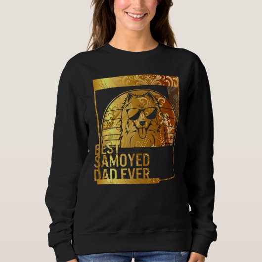Bester Samoyed Vater Ever Dog Papa für Männer Dog  Sweatshirt (Vorderseite)