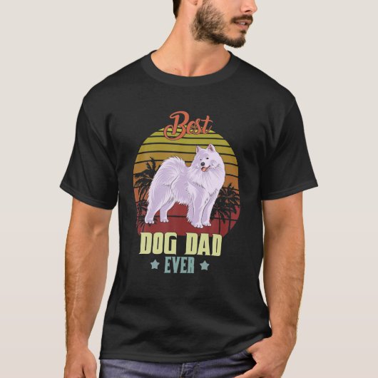 Bester Samoyed Vater je Daddy Dog Lover Eigentümer T-Shirt (Vorderseite)