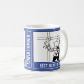 Bester Scaffolder Cartoon mit Name Choice. Kaffeetasse (VorderseiteRechts)