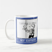 Bester Scaffolder Cartoon mit Name Choice. Kaffeetasse (Links)