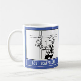 Bester Scaffolder Cartoon mit Name Choice. Kaffeetasse