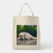 Bester schielender Katze Tragetasche (Rückseite)