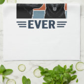 Bester Schipperke-Vater aller Zeiten Retro-Hund-Ve Geschirrtuch (Gefaltet)