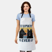 Bester Schipperke-Vater aller Zeiten Retro-Hund-Ve Schürze (Getragen)