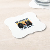 Bester Schipperke-Vater aller Zeiten Retro-Hund-Ve Untersetzer (angewinkelt)