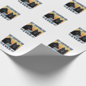 Bester Schipperke-Vater Aller Zeiten Retro-Hunde-V Geschenkpapier (Ecke)