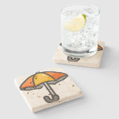 Bester Schirm Steinuntersetzer (Seitenansicht)