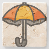 Bester Schirm Steinuntersetzer (Vorderseite)