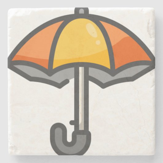 Bester Schirm Steinuntersetzer (Vorderseite)