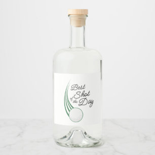 Bester Schlag des Tages Golf-Geschenkpartie-Gesche Alkoholflaschenetikett