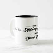 Bester Schluck Zweifarbige Tasse (Vorderseite Links)