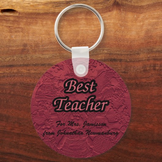 Bester Schlüsselanhänger für Lehrer (Schlüsselkett (Vorderseite)
