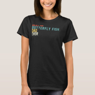 Bester Schmetterlingsfisch-Vater Aller Zeiten Retr T-Shirt