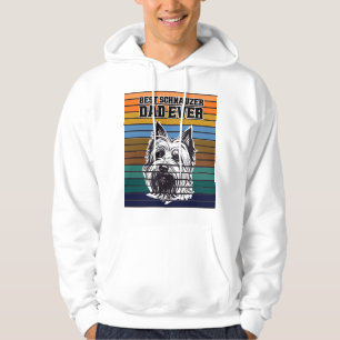Bester Schnauzer-Vater Aller Zeiten Retro Vintage Hoodie
