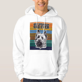 Bester Schnauzer-Vater Aller Zeiten Retro Vintage Hoodie