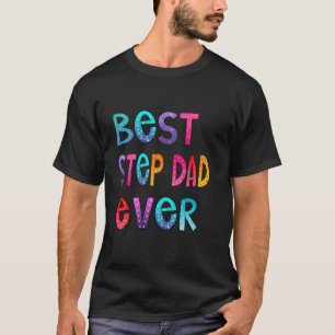 Bester Schritt Vater je farbenfroh, Papa-Shirt, Va T-Shirt