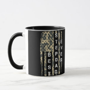 Bester SCHRITT-VATER je Vintage Flag Camouflage Va Tasse